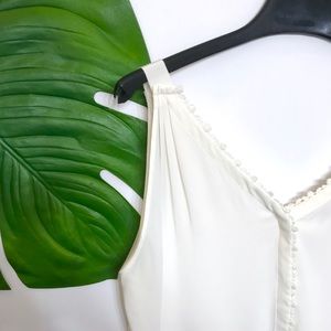 LOFT Tank Top with Crochet Trim Detail, Size XS